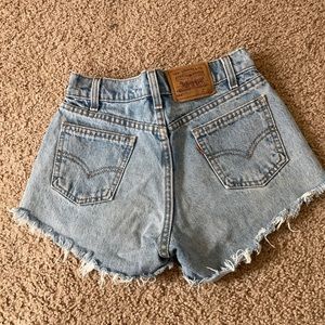 Vintage Orange Tab Levi Shorts